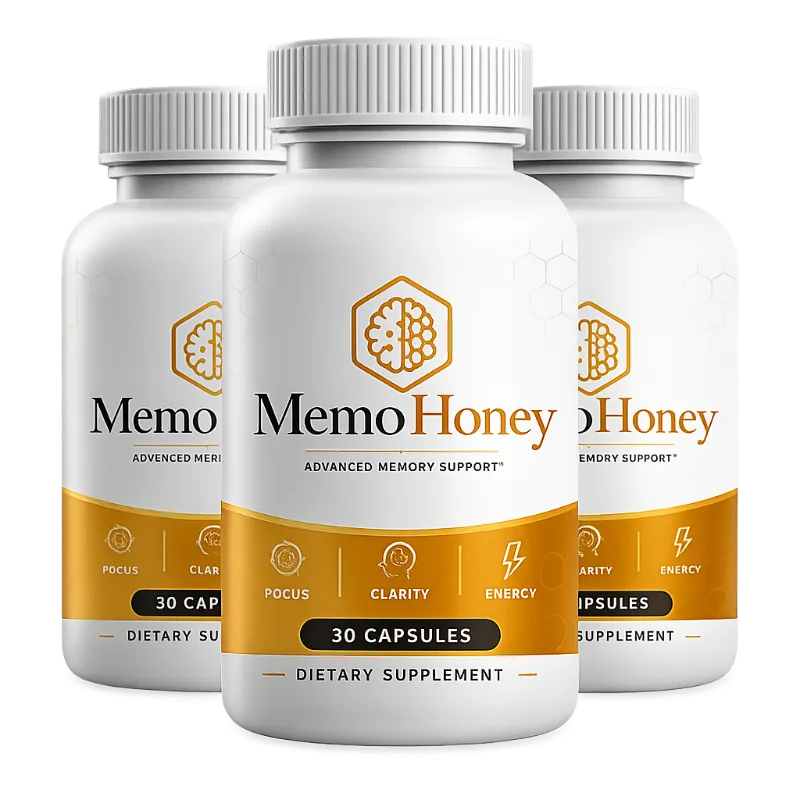 MemoHoney 3-bottle package, 90 day supply